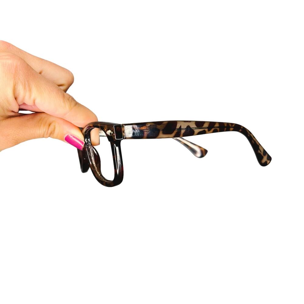 Tortoise Shell Frameless Glasses Costume - Picture 3 of 5